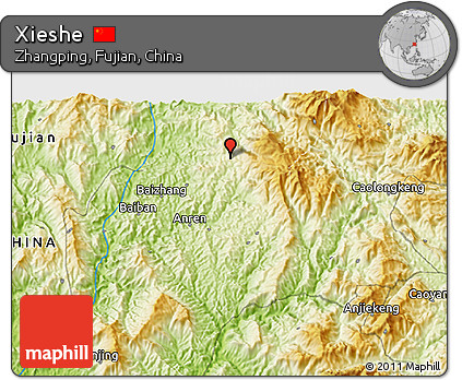 Physical 3D Map of Xieshe
