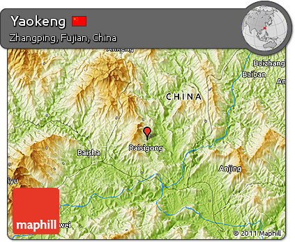 Physical 3D Map of Yaokeng