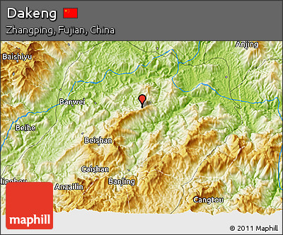 Physical 3D Map of Dakeng