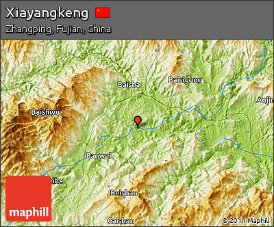 Physical 3D Map of Xiayangkeng