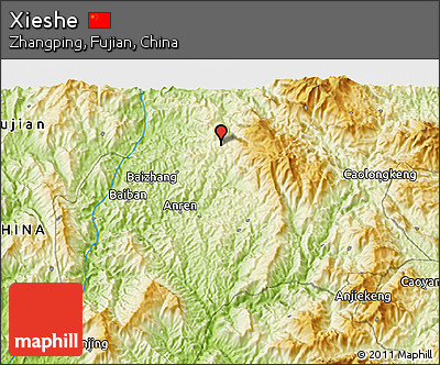 Physical 3D Map of Xieshe
