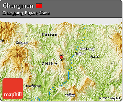 Physical 3D Map of Chengmen