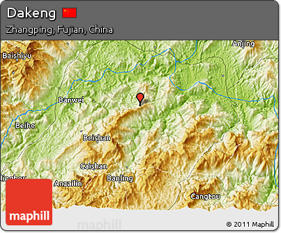 Physical 3D Map of Dakeng