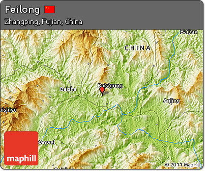 Physical 3D Map of Feilong