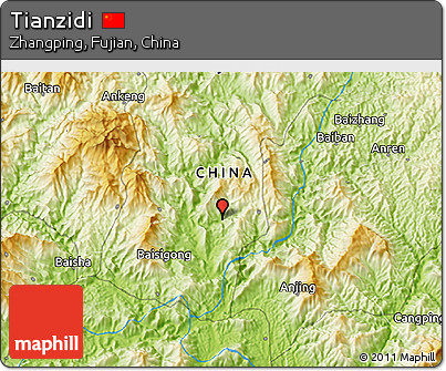 Physical 3D Map of Tianzidi