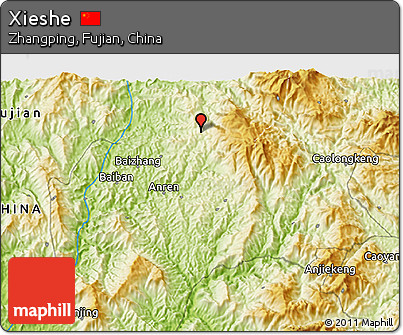 Physical 3D Map of Xieshe