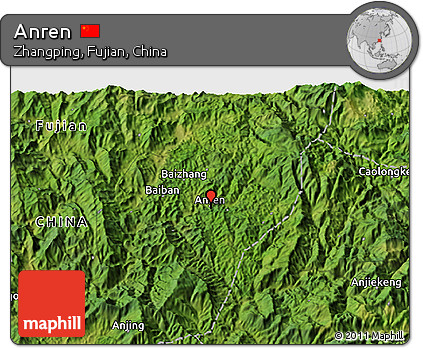 Satellite 3D Map of Anren