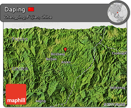 Satellite 3D Map of Daping