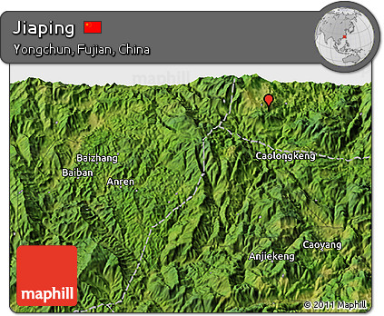 Satellite 3D Map of Jiaping