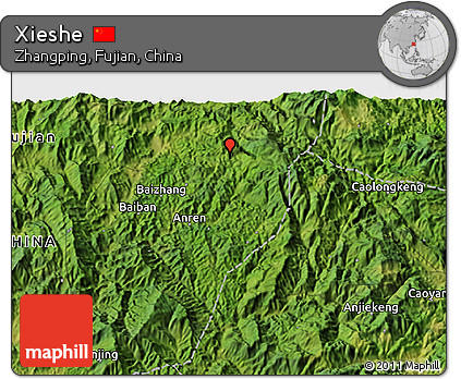 Satellite 3D Map of Xieshe