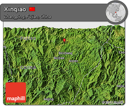 Satellite 3D Map of Xinqiao