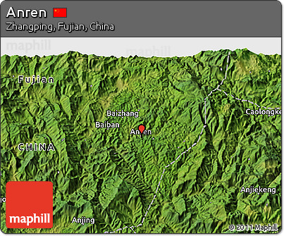 Satellite 3D Map of Anren