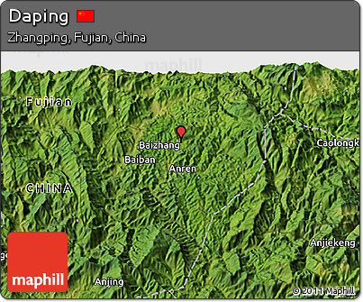 Satellite 3D Map of Daping