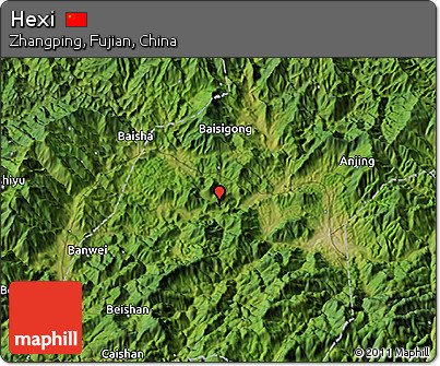 Satellite 3D Map of Hexi