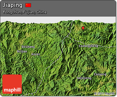 Satellite 3D Map of Jiaping