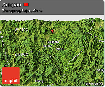 Satellite 3D Map of Xinqiao