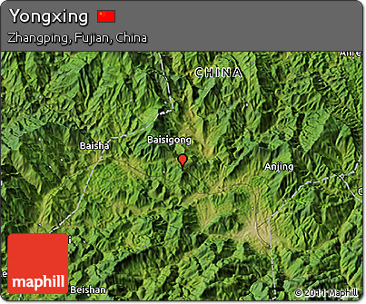 Satellite 3D Map of Yongxing