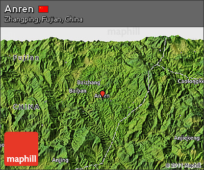Satellite 3D Map of Anren
