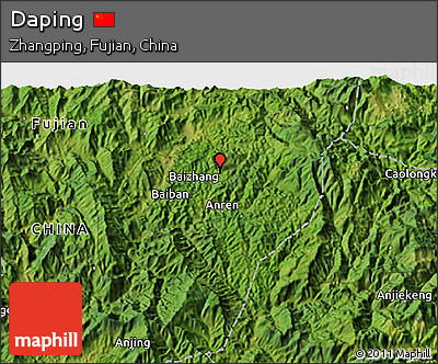 Satellite 3D Map of Daping