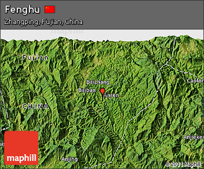 Satellite 3D Map of Fenghu