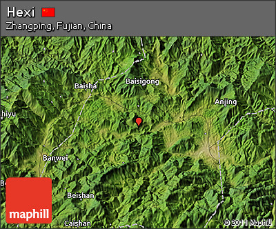 Satellite 3D Map of Hexi
