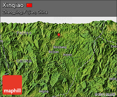 Satellite 3D Map of Xinqiao