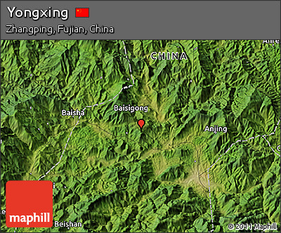 Satellite 3D Map of Yongxing