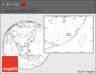 Blank Location Map of Jiaping