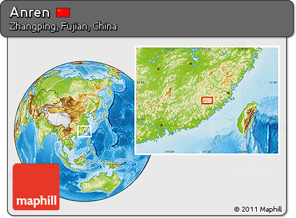 Physical Location Map of Anren