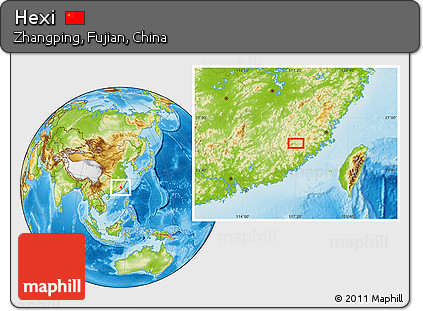 Physical Location Map of Hexi