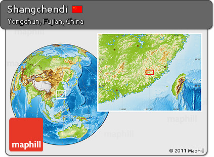 Physical Location Map of Shangchendi
