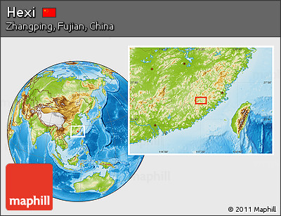 Physical Location Map of Hexi