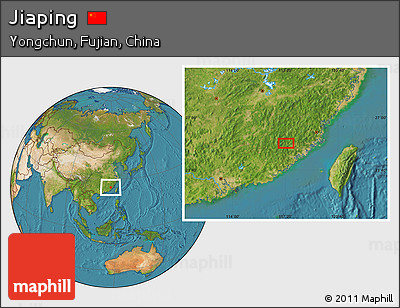 Satellite Location Map of Jiaping