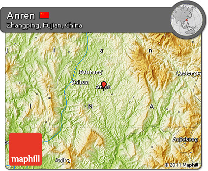 Physical Map of Anren