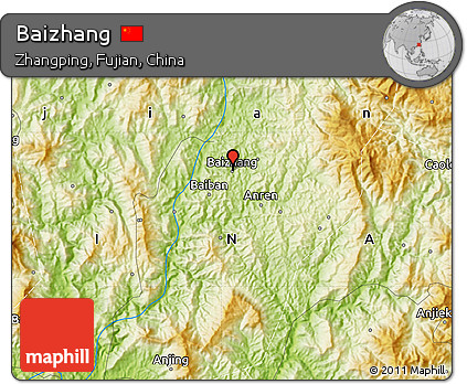 Physical Map of Baizhang