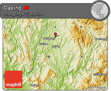 Physical Map of Daping