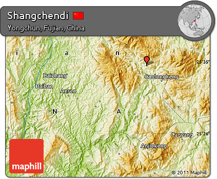 Physical Map of Shangchendi
