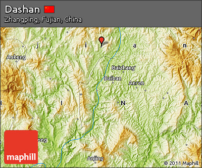 Physical Map of Dashan