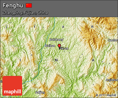Physical Map of Fenghu