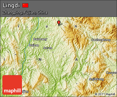 Physical Map of Lingdi