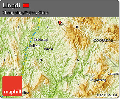 Physical Map of Lingdi