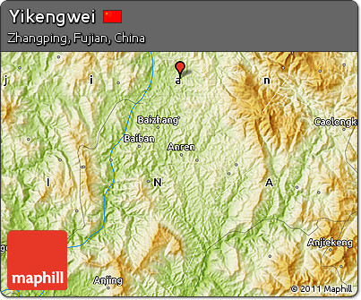 Physical Map of Yikengwei