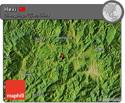 Satellite Map of Hexi