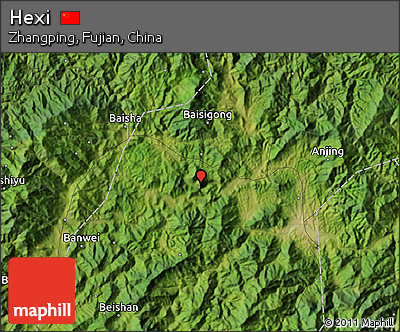 Satellite Map of Hexi
