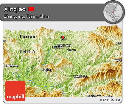 Physical Panoramic Map of Xinqiao