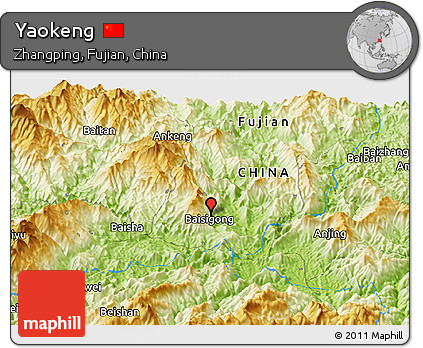 Physical Panoramic Map of Yaokeng