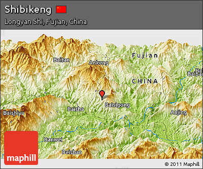 Physical Panoramic Map of Shibikeng