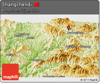 Physical Panoramic Map of Shangchendi