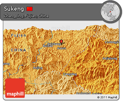 Political Panoramic Map of Sukeng
