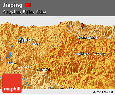 Political Panoramic Map of Jiaping